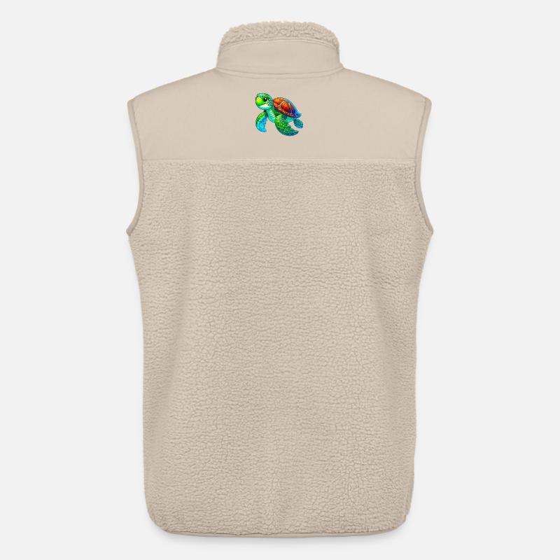 Schildkröte - Unisex Sherpaweste von Stanley/Stella - Beige