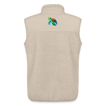 Tortue - Veste sans manches sherpa unisexe Stanley/Stella - beige - Dos - AI Model Male 178 light (178cm)
