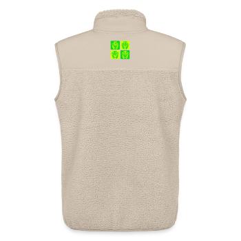 Lobster – symbol of the sea - Unisex Sherpa Gilet by Stanley/Stella - beige - Back - AI Model Male 178 light (178cm)