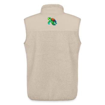 Turtle - Unisex Sherpa Gilet by Stanley/Stella - beige - Back - AI Model Male 178 light (178cm)