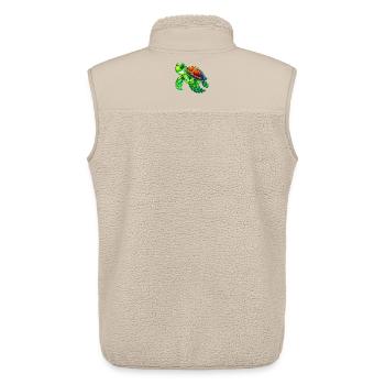 Turtle - Unisex Sherpa Gilet by Stanley/Stella - beige - Back - AI Model Male 178 light (178cm)