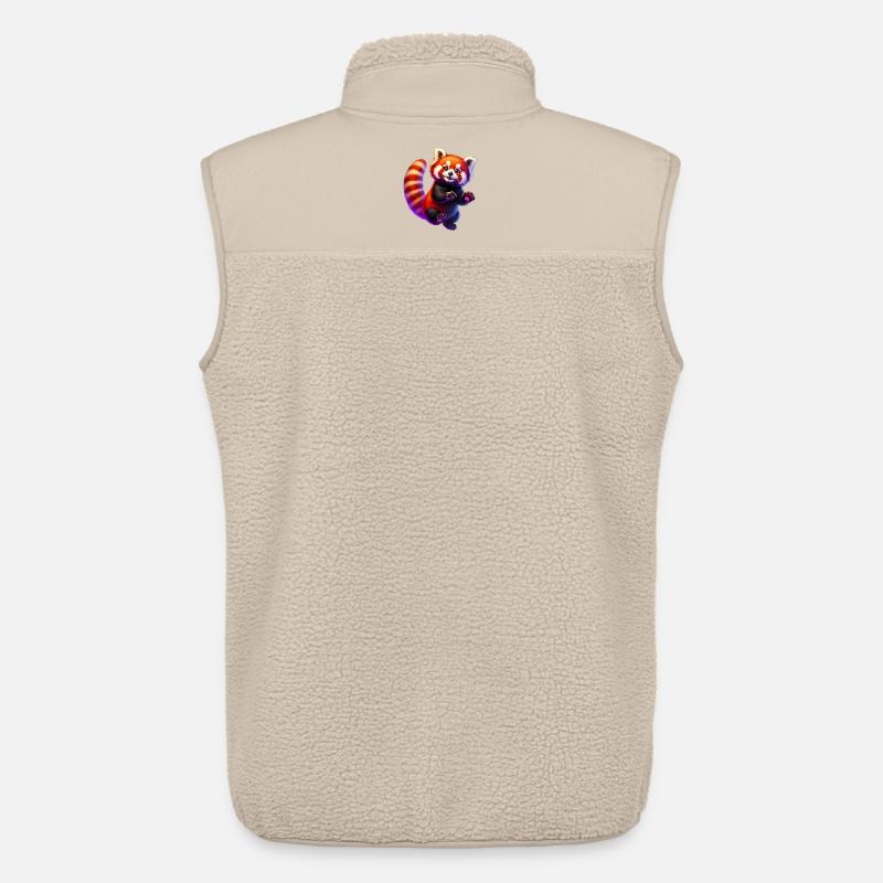 Kleiner Panda - Unisex Sherpaweste von Stanley/Stella - Beige