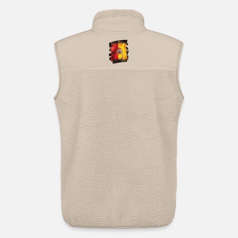 Spanische Flagge Spanien - Unisex Sherpaweste von Stanley/Stella - Beige