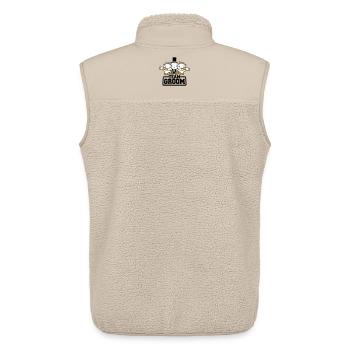 3 Vögel Team Groom Spruch Freunde Bräutigam Party - Unisex Sherpaweste von Stanley/Stella - Beige - Hinten - AI Model Male 178 light (178cm)