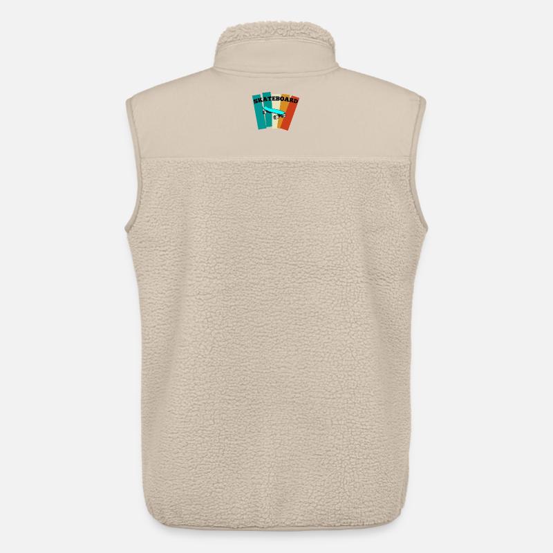 Skateboard - Unisex Sherpa Gilet by Stanley/Stella - beige