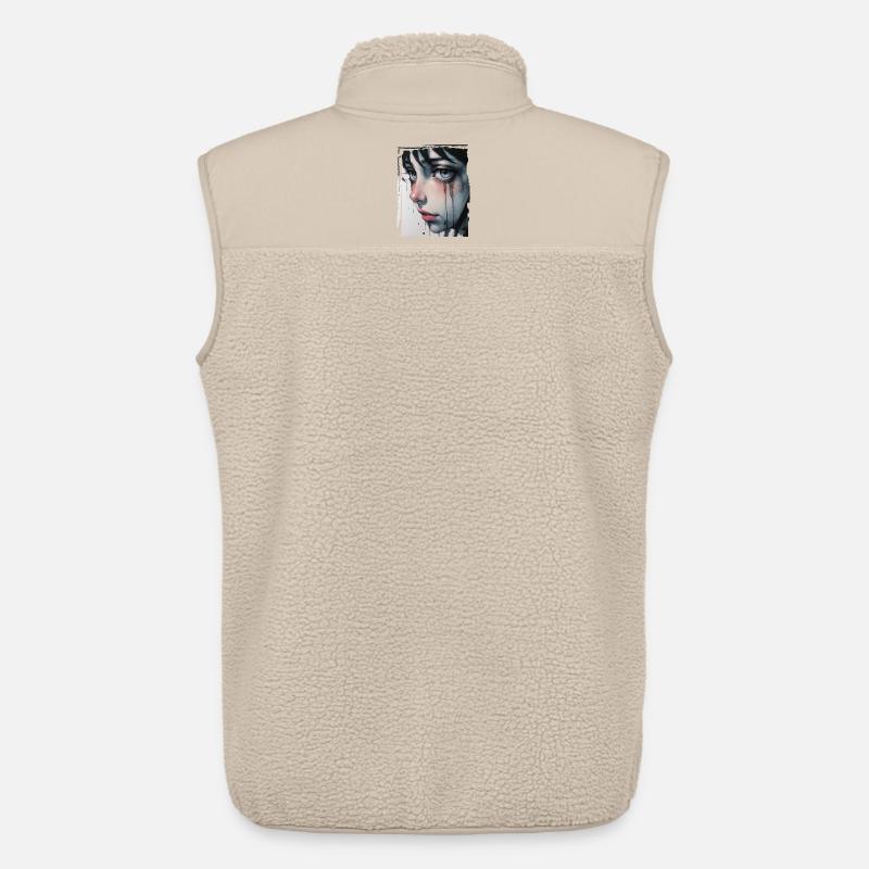 Anime Mädchen mit Tränen - Unisex Sherpaweste von Stanley/Stella - Beige