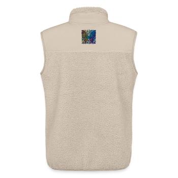 Psychedelischer Regenbogen-Schmetterling - Unisex Sherpaweste von Stanley/Stella - Beige - Hinten - AI Model Male 178 light (178cm)
