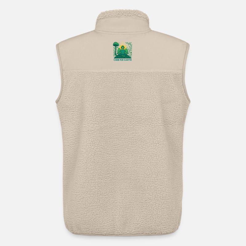Code for Earth - Unisex Sherpa Gilet by Stanley/Stella - beige