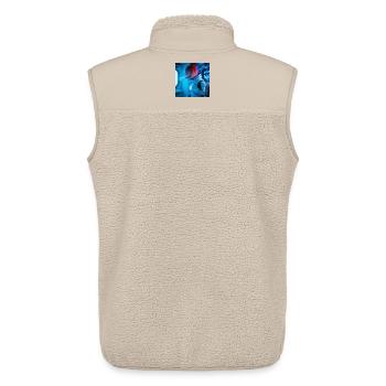 Space Soldier mit einer Zigarre - Unisex Sherpaweste von Stanley/Stella - Beige - Hinten - AI Model Male 178 light (178cm)