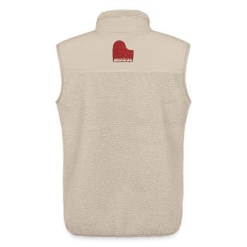 Piano Passion Pulse - Unisex Sherpaweste von Stanley/Stella - Beige - Hinten - AI Model Male 178 light (178cm)