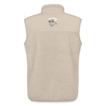 Funky Cosmic Fröhliches Design - Unisex Sherpaweste von Stanley/Stella - Beige - Hinten - AI Model Male 178 light (178cm)