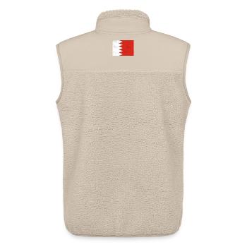Flag of Bahrain - Unisex Sherpa Gilet by Stanley/Stella - beige - Back - AI Model Male 178 light (178cm)