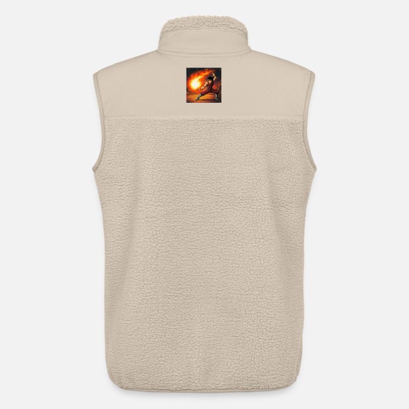 Feuerball Kämpfer im Vulkan - Unisex Sherpaweste von Stanley/Stella - Beige