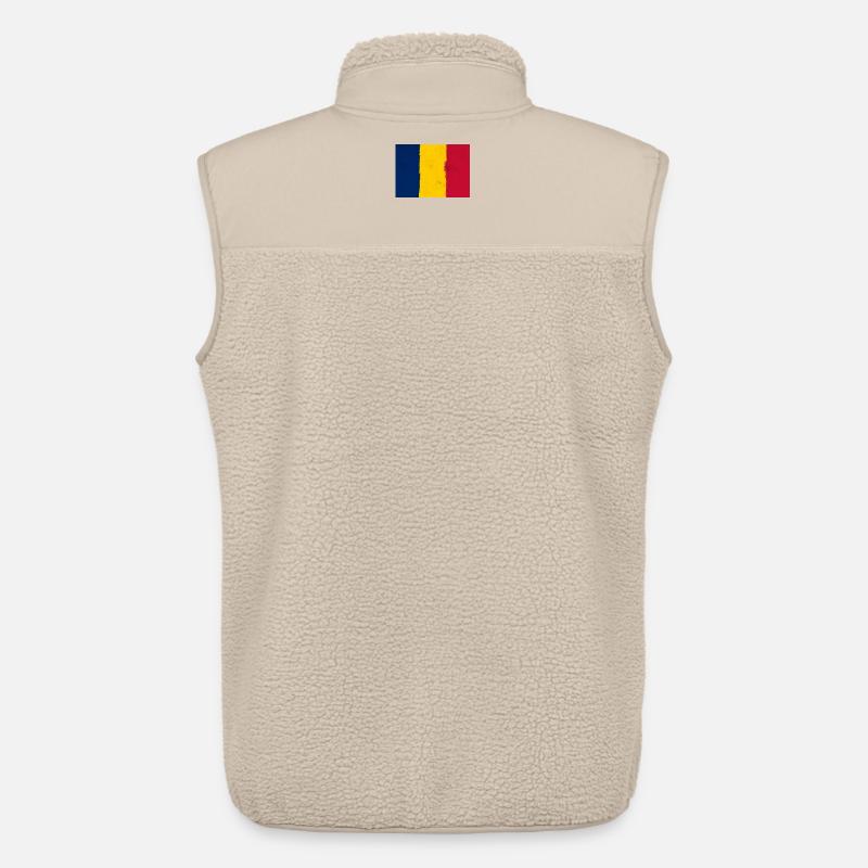 Drapeau du Tchad - Veste sans manches sherpa unisexe Stanley/Stella - beige