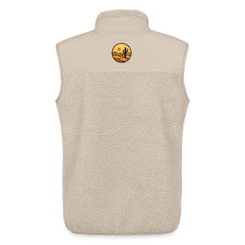 Desert Mirage - Unisex Sherpa Gilet by Stanley/Stella - beige - Back - AI Model Male 178 light (178cm)