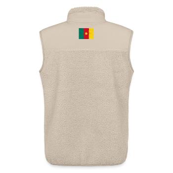 Flagge von Kamerun - Unisex Sherpaweste von Stanley/Stella - Beige - Hinten - AI Model Male 178 light (178cm)
