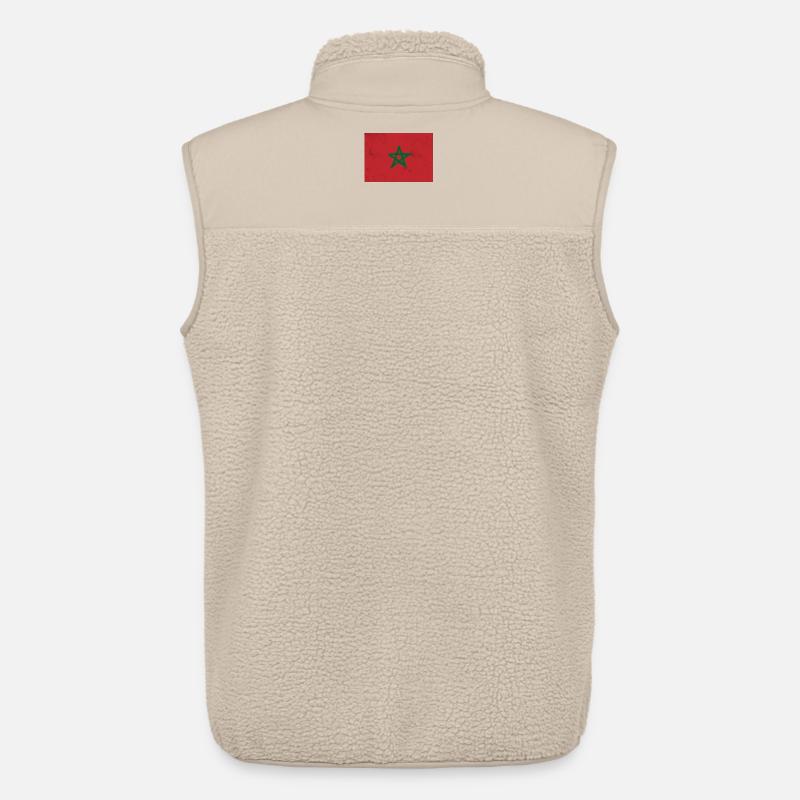 Flagge von Marokko - Unisex Sherpaweste von Stanley/Stella - Beige