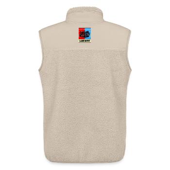 Conception du tracteur agricole - Veste sans manches sherpa unisexe Stanley/Stella - beige - Dos - AI Model Male 178 light (178cm)
