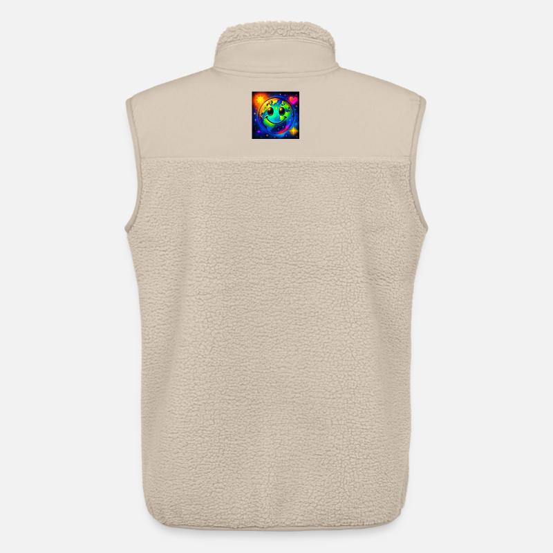 Farbige Glückserde im Neon-Universum - Unisex Sherpaweste von Stanley/Stella - Beige