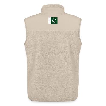 Flagge von Pakistan - Unisex Sherpaweste von Stanley/Stella - Beige - Hinten - AI Model Male 178 light (178cm)