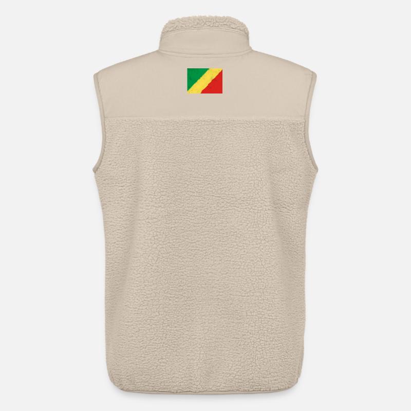 Flagge der Republik Kongo - Unisex Sherpaweste von Stanley/Stella - Beige