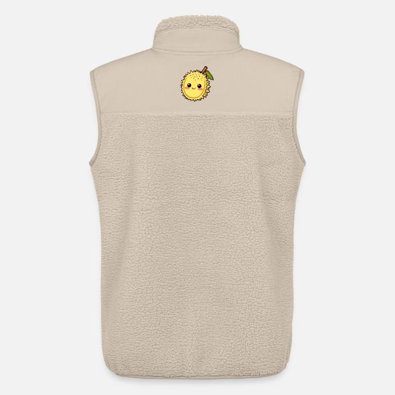 Fruit de durian Fruit puant - Veste sans manches sherpa unisexe Stanley/Stella - beige