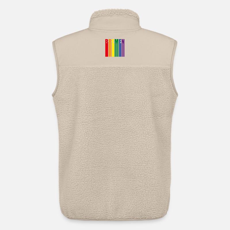 Bremen Regenbogen Pride Geschenk - Unisex Sherpaweste von Stanley/Stella - Beige