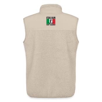 Italian SUP Crew Paddle-Shirt - Unisex Sherpaweste von Stanley/Stella - Beige - Hinten - AI Model Male 178 light (178cm)