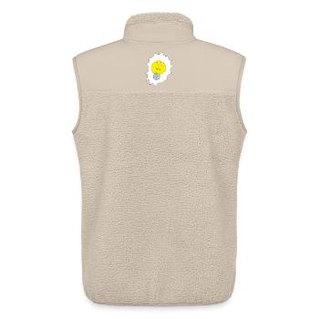 Kreative Glühbirne Illustration - Unisex Sherpaweste von Stanley/Stella - Beige - Hinten - AI Model Male 178 light (178cm)
