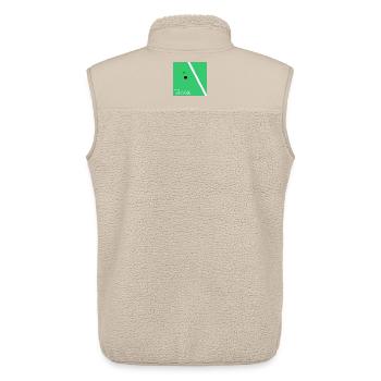 TENNISPLATZ TENNISBALL TENNISFELD - Unisex Sherpaweste von Stanley/Stella - Beige - Hinten - AI Model Male 178 light (178cm)