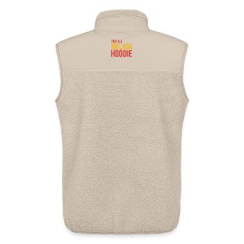 Malaga Hoodie - Unisex Sherpaweste von Stanley/Stella - Beige - Hinten - AI Model Male 178 light (178cm)