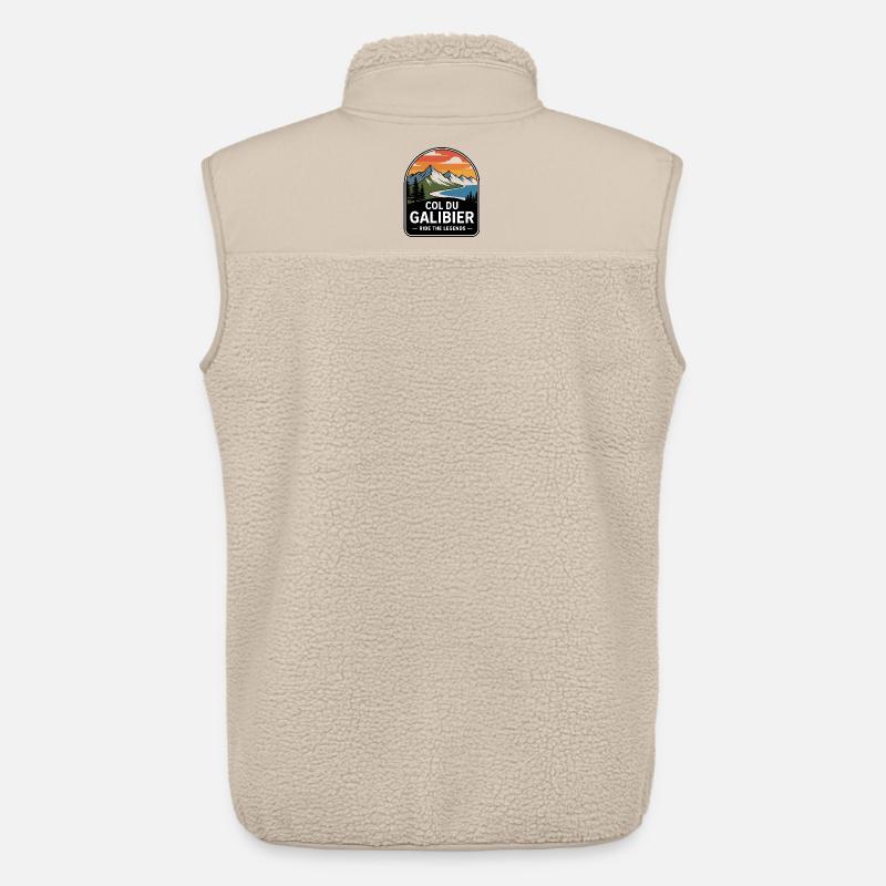 Col du Galibier Radsport-Panel - Unisex Sherpaweste von Stanley/Stella - Beige