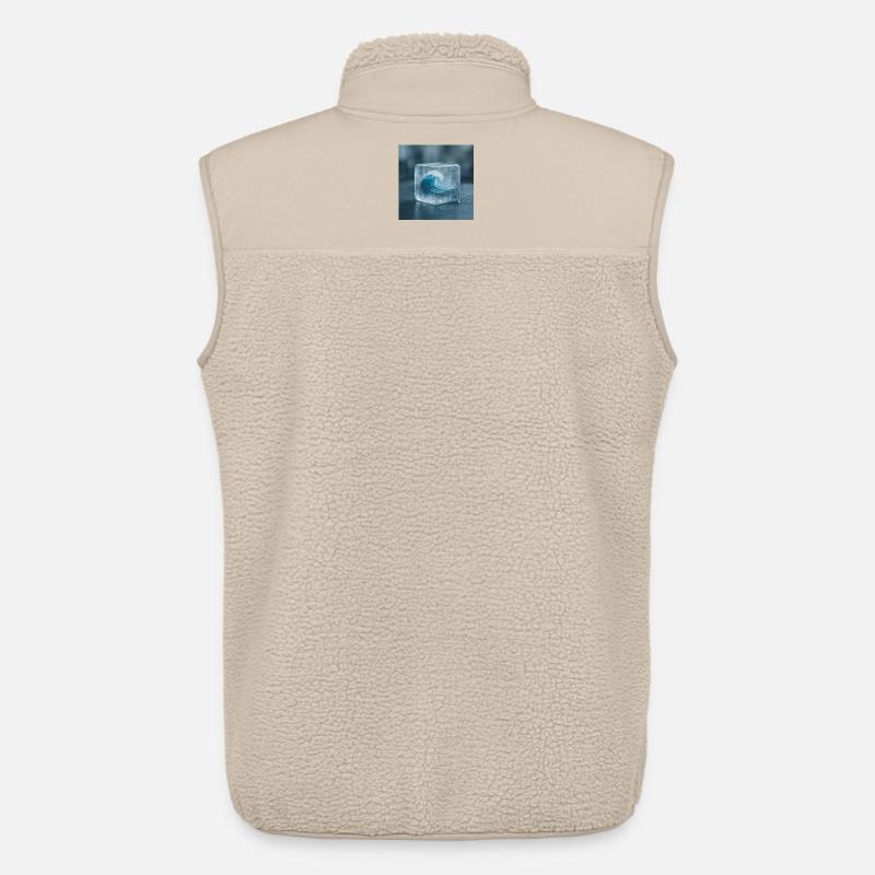 Eisskulptur mit Meereswelle - Unisex Sherpaweste von Stanley/Stella - Beige