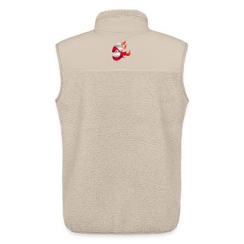 Greenland Flag - Greenland - Ninja - Unisex Sherpa Gilet by Stanley/Stella - beige - Back - AI Model Male 178 light (178cm)