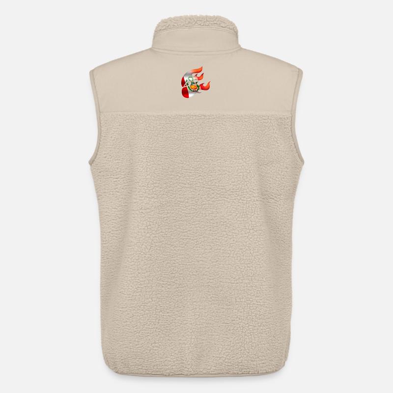 Drapeau du Pérou - Pérou - Ninja - Veste sans manches sherpa unisexe Stanley/Stella - beige