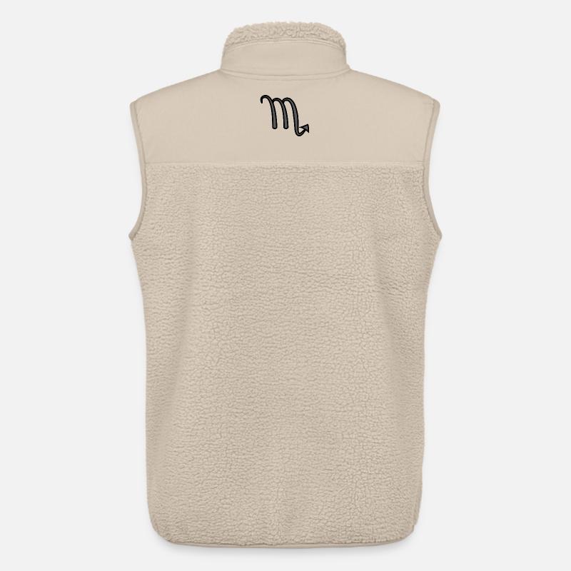 Skorpion Sternzeichen Symbol Schwarz & Grau - Unisex Sherpaweste von Stanley/Stella - Beige