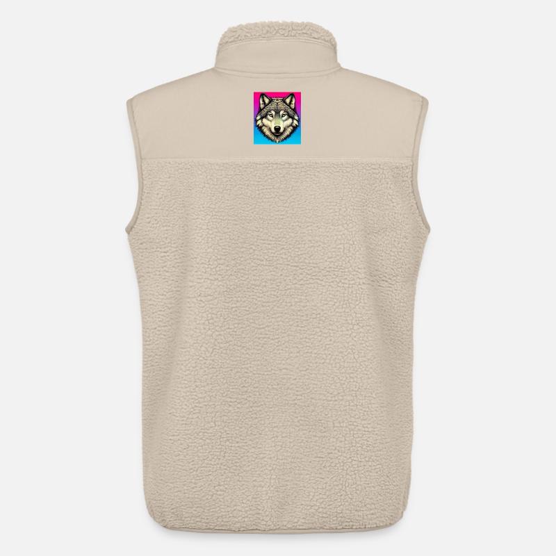 Wolf - Unisex Sherpaweste von Stanley/Stella - Beige