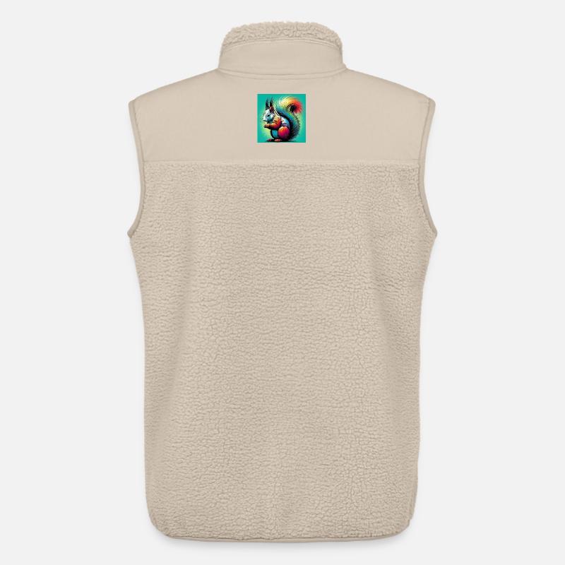 Eichhörnchen - Unisex Sherpaweste von Stanley/Stella - Beige
