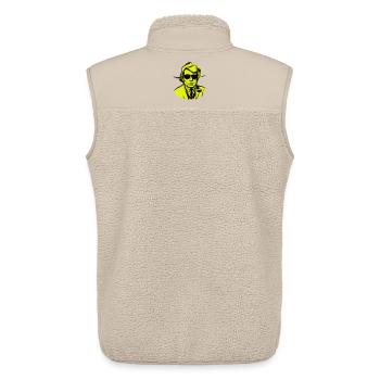 Man Art Illustration - Unisex Sherpaweste von Stanley/Stella - Beige - Hinten - AI Model Male 178 light (178cm)