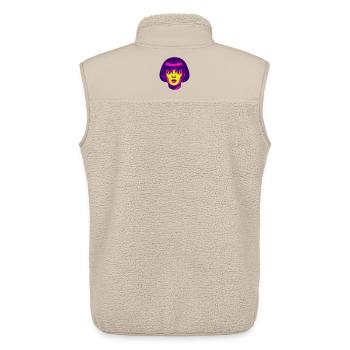 Hypno Beauté Années 60 - Veste sans manches sherpa unisexe Stanley/Stella - beige - Dos - AI Model Male 178 light (178cm)