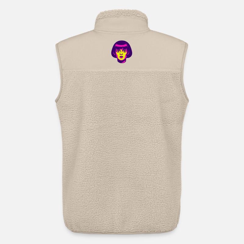 Hypno Beauty 60s - Unisex Sherpaweste von Stanley/Stella - Beige