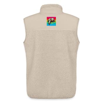 paresse - Veste sans manches sherpa unisexe Stanley/Stella - beige - Dos - AI Model Male 178 light (178cm)
