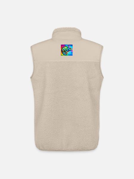 caméléon - Veste sans manches sherpa unisexe Stanley/Stella - beige