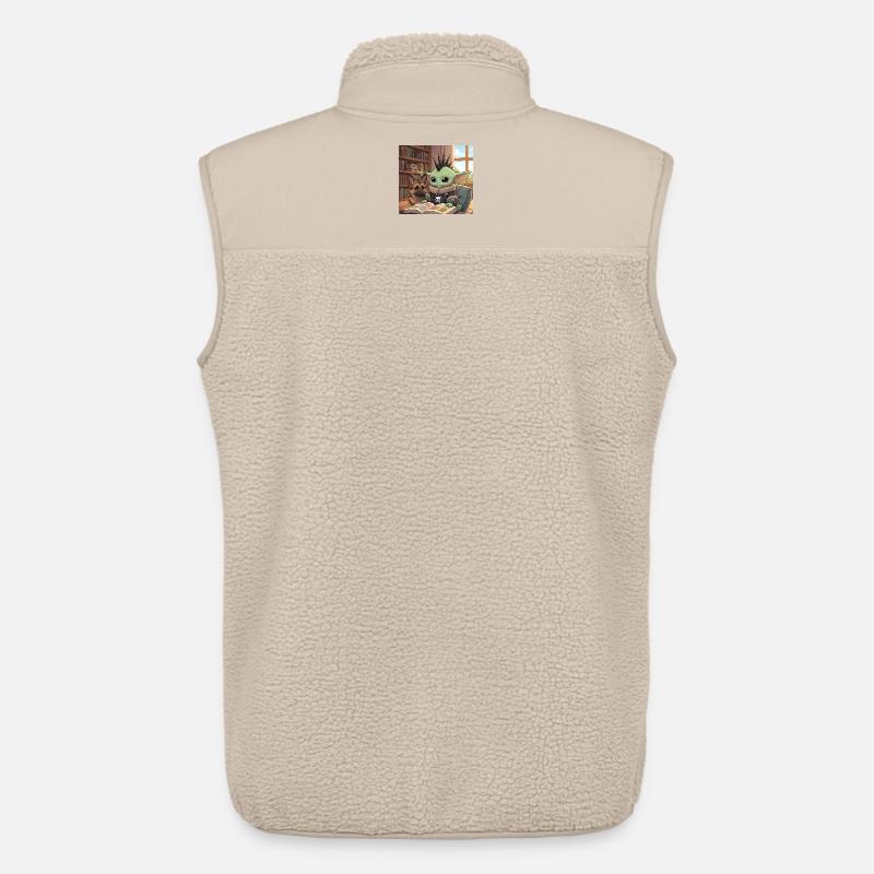 Fantasievolles Mythos mit Grimoire - Unisex Sherpaweste von Stanley/Stella - Beige