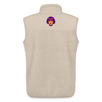 Hypno Woman Pop - Unisex Sherpa Gilet by Stanley/Stella - beige - Back - AI Model Male 178 light (178cm)