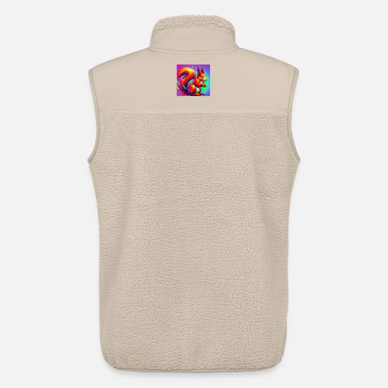 Eichhörnchen - Unisex Sherpaweste von Stanley/Stella - Beige