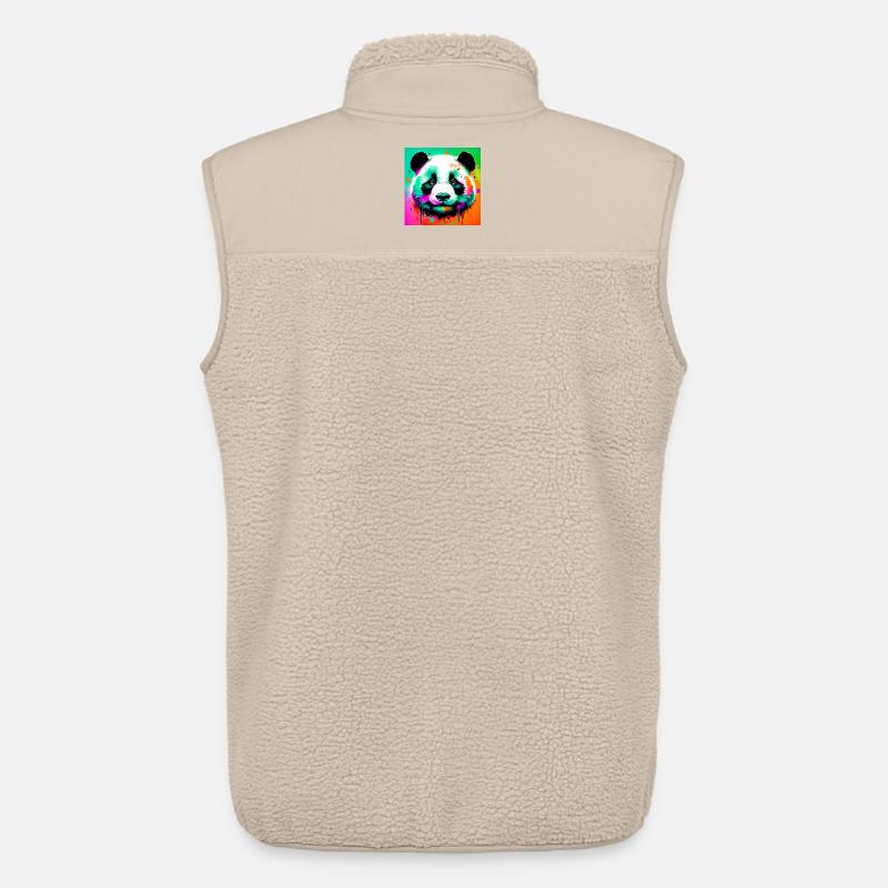 Panda - Unisex Sherpaweste von Stanley/Stella - Beige