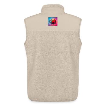 ladybird - Unisex Sherpa Gilet by Stanley/Stella - beige - Back - AI Model Male 178 light (178cm)