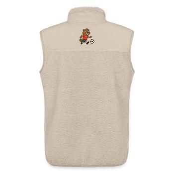 biber-fussball - Unisex Sherpaweste von Stanley/Stella - Beige - Hinten - AI Model Male 178 light (178cm)