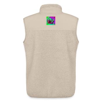 Snail - Unisex Sherpa Gilet by Stanley/Stella - beige - Back - AI Model Male 178 light (178cm)